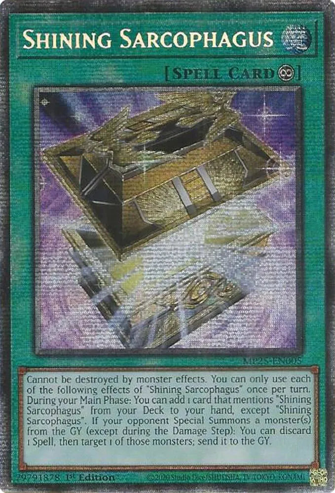 Shining Sarcophagus (Starlight Rare): MP25-EN005 - Yu-Gi-Oh! Single Card