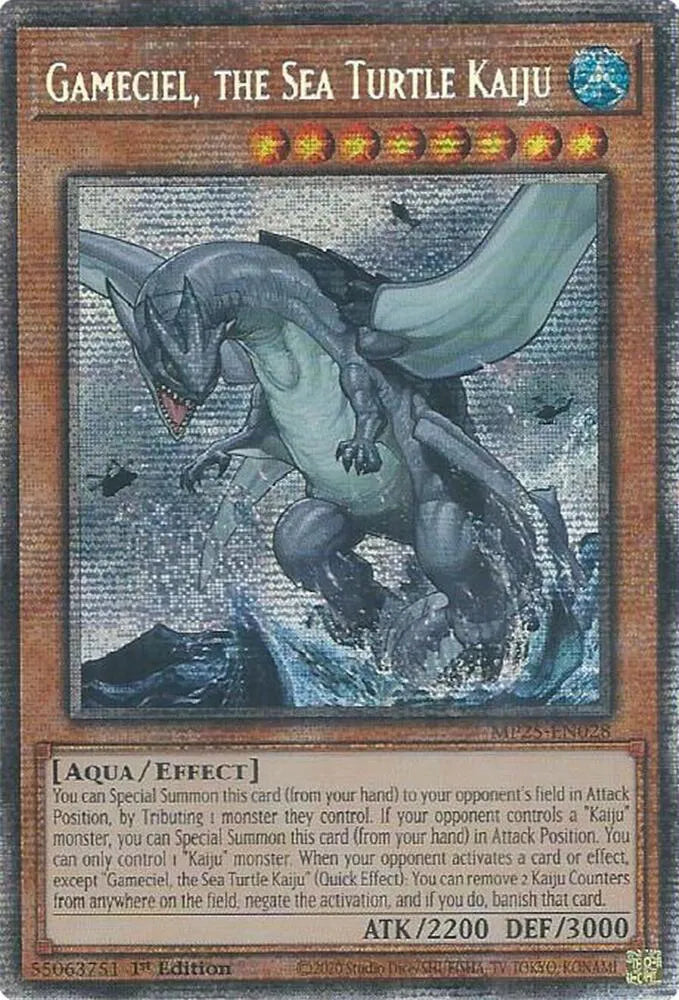 Gameciel, the Sea Turtle Kaiju (Starlight Rare): MP25-EN028 - Yu-Gi-Oh! Single Card