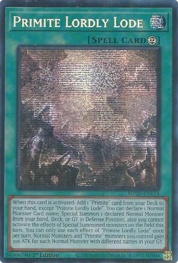Primite Lordly Lode (Prismatic Secret Rare): MP25-EN114 - Yu-Gi-Oh! Single Card