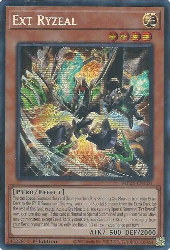 Ext Ryzeal (Prismatic Secret Rare): MP25-EN120 - Yu-Gi-Oh! Single Card
