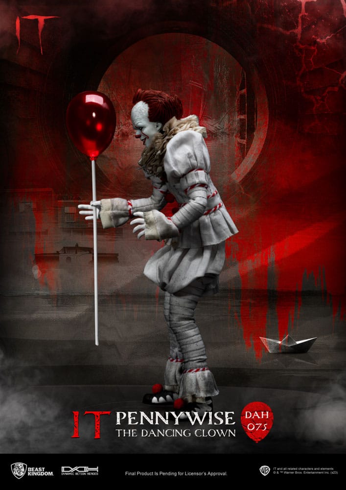 (G) Stephen Kings It Dynamic 8ction Heroes Action Figure 1/9 Pennywise 21 cm
