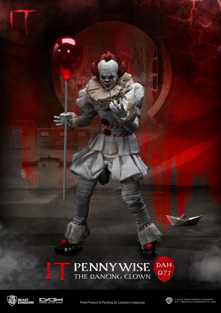 (G) Stephen Kings It Dynamic 8ction Heroes Action Figure 1/9 Pennywise 21 cm