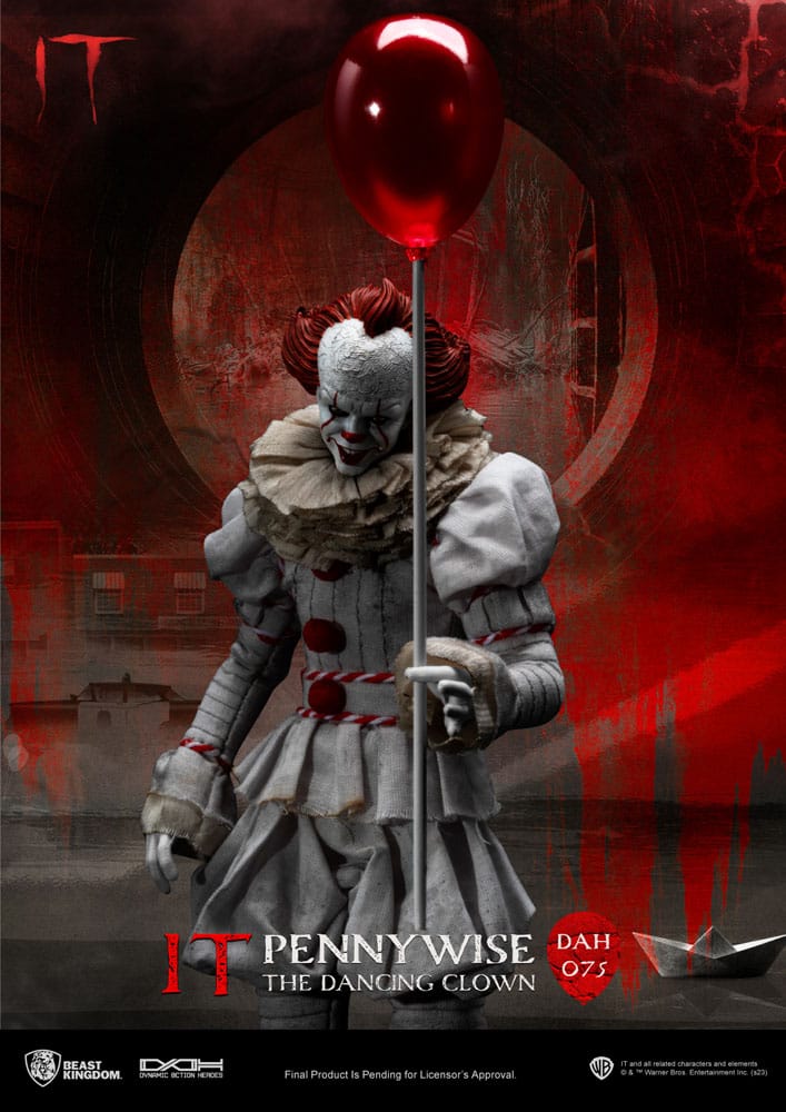 (G) Stephen Kings It Dynamic 8ction Heroes Action Figure 1/9 Pennywise 21 cm