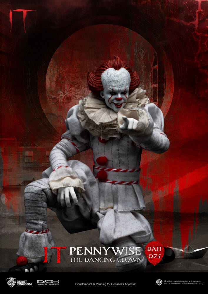 (G) Stephen Kings It Dynamic 8ction Heroes Action Figure 1/9 Pennywise 21 cm