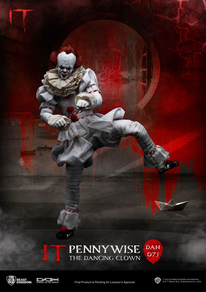 (G) Stephen Kings It Dynamic 8ction Heroes Action Figure 1/9 Pennywise 21 cm