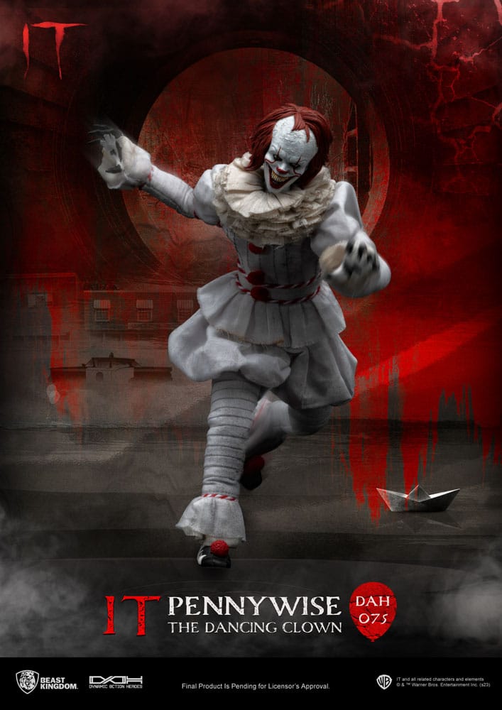 (G) Stephen Kings It Dynamic 8ction Heroes Action Figure 1/9 Pennywise 21 cm