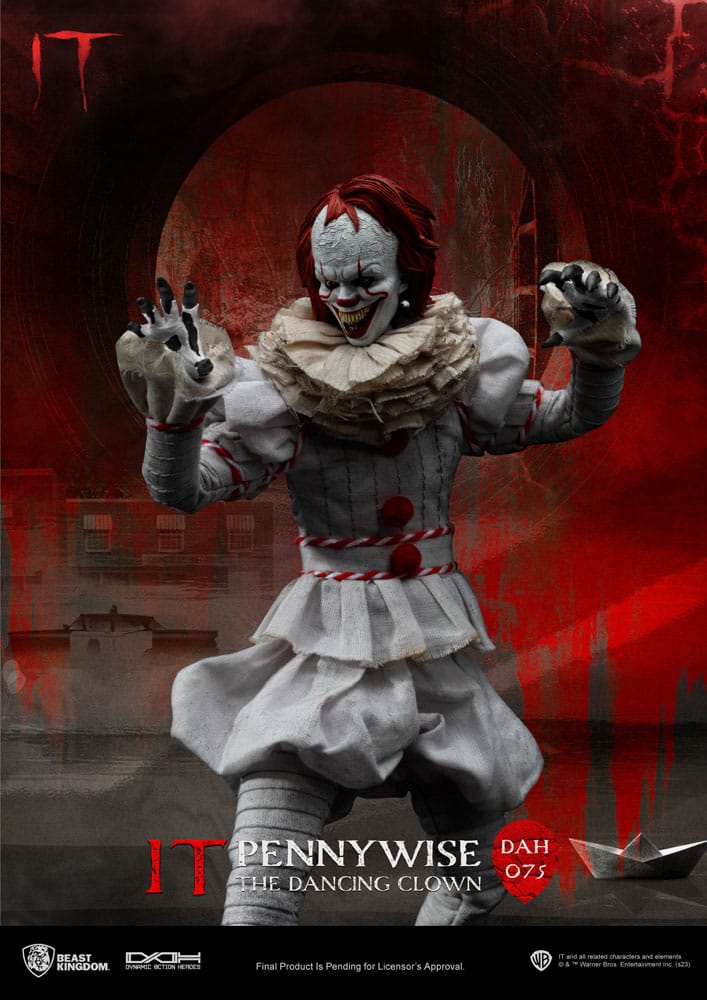 (G) Stephen Kings It Dynamic 8ction Heroes Action Figure 1/9 Pennywise 21 cm