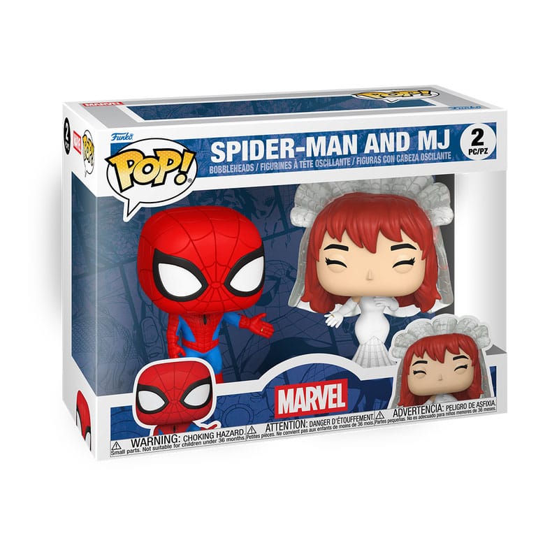 Marvel POP! Vinyl Figures 2-Pack Superhero Couples- SM & MJ 9 cm | Preorder