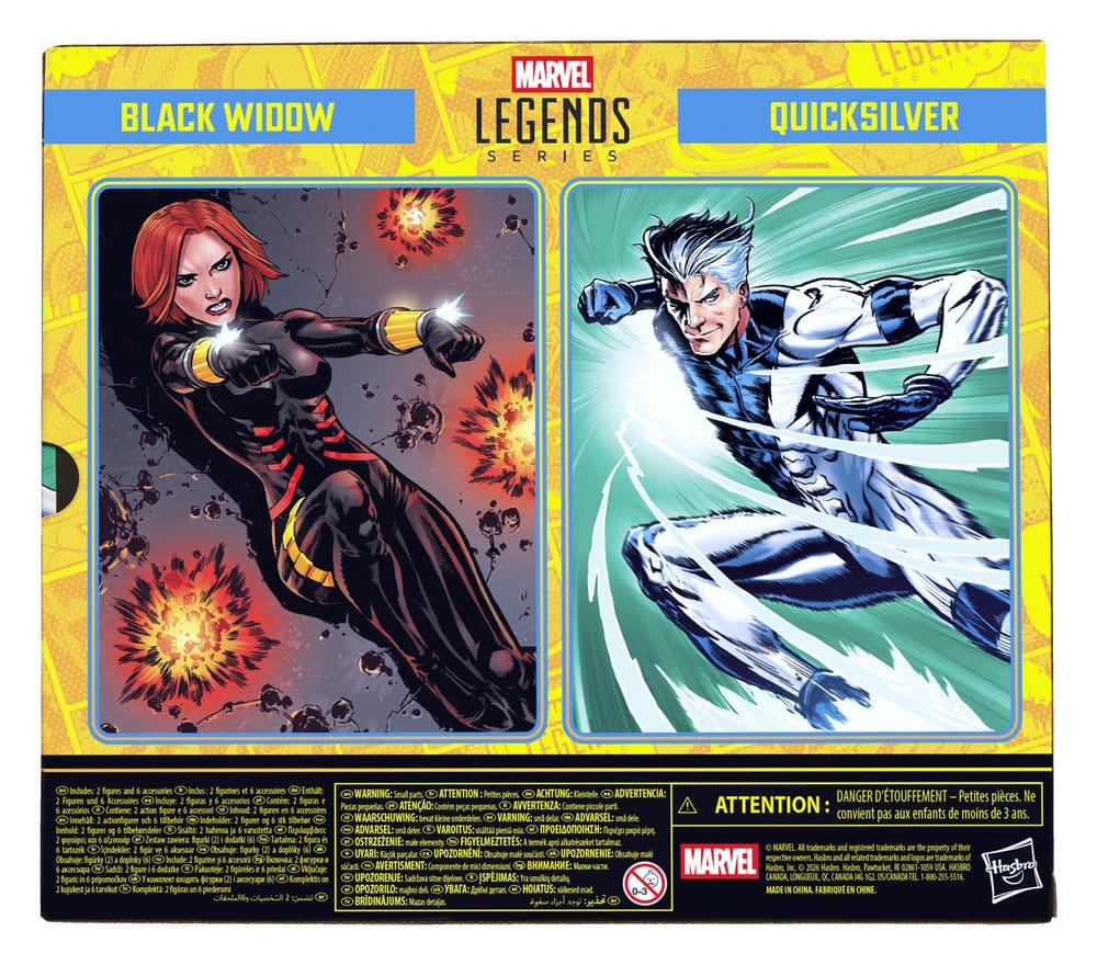Marvel Legends Action Figure 2-Pack Black Widow & Quicksilver 15 cm | Preorder